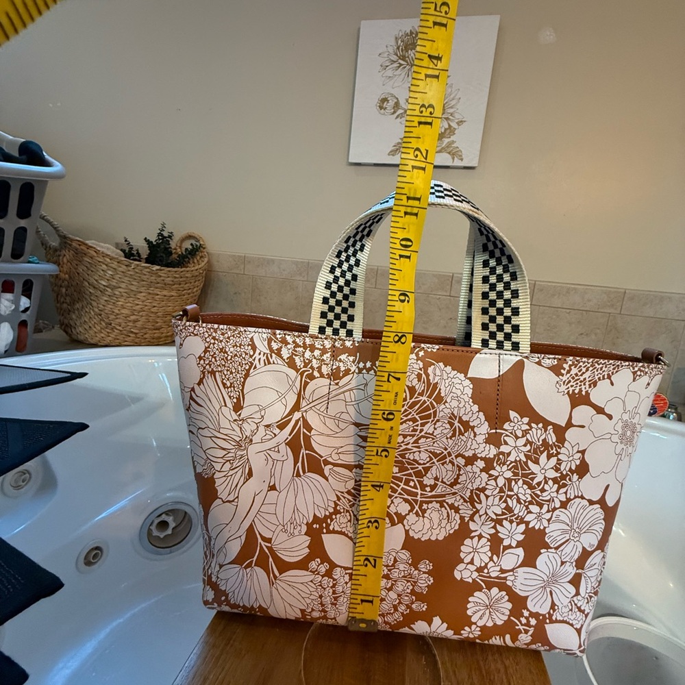 Clare V x mother Floral Brown Tote Bag NWT retail $495 - Picture 6 of 8